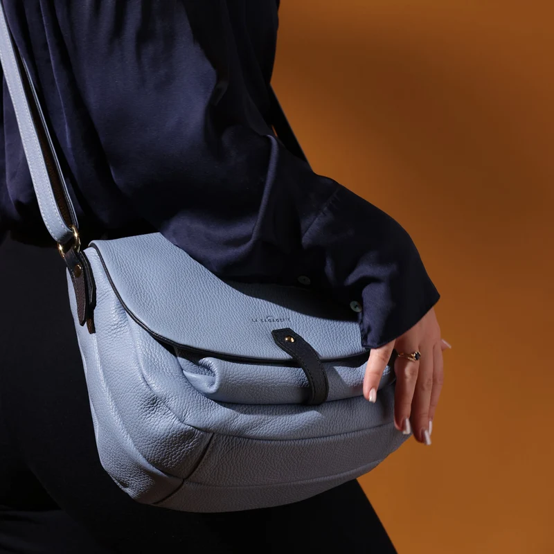 Sac Porté Épaule / Porté Croisé Véronica - Bleu Acier