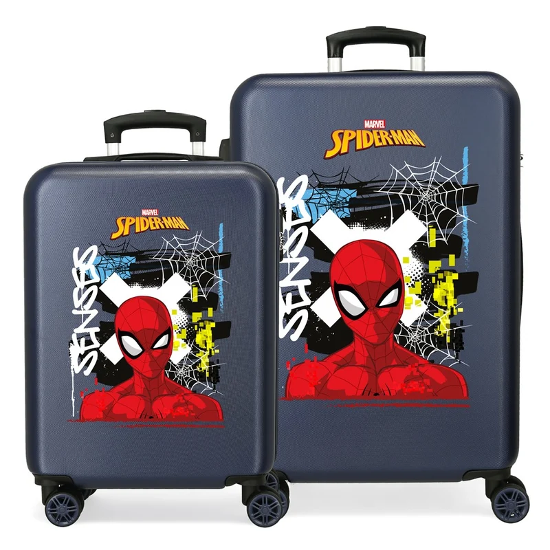 SET/2 TROLLEY ABS 55-65CM.4R. GRAFFITY OF SPIDERMAN MARINO C