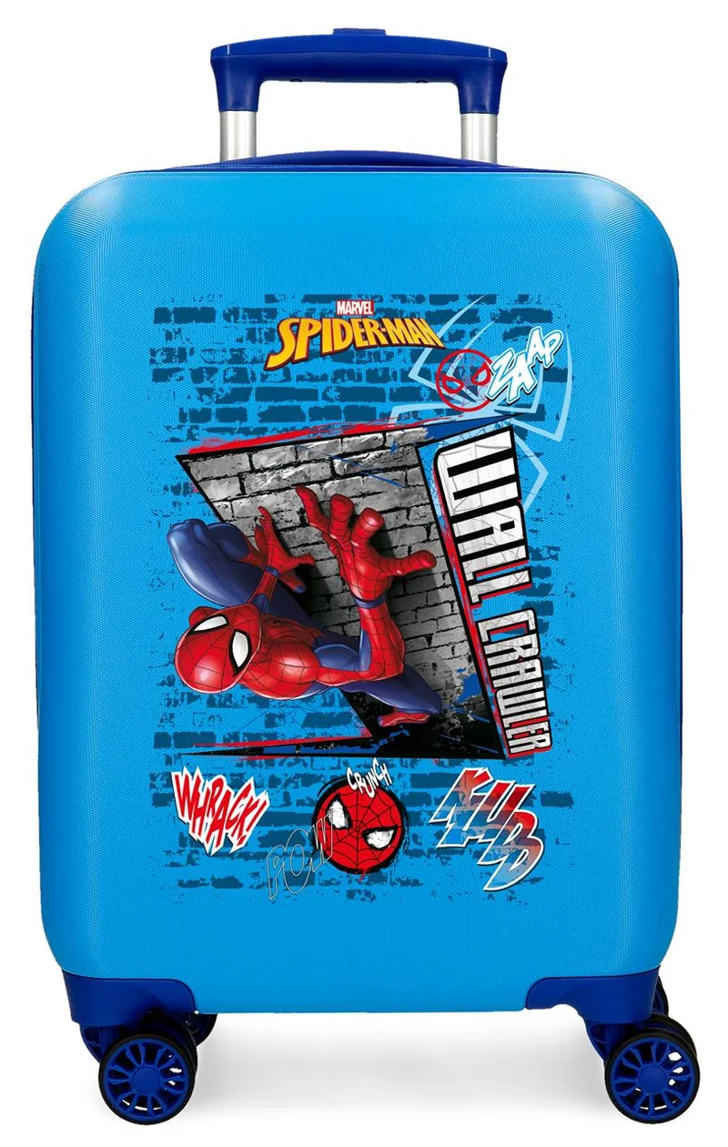 TROLLEY ABS 50 CM.4R. SPIDERMAN WALL CRAWLER AZULON C.105