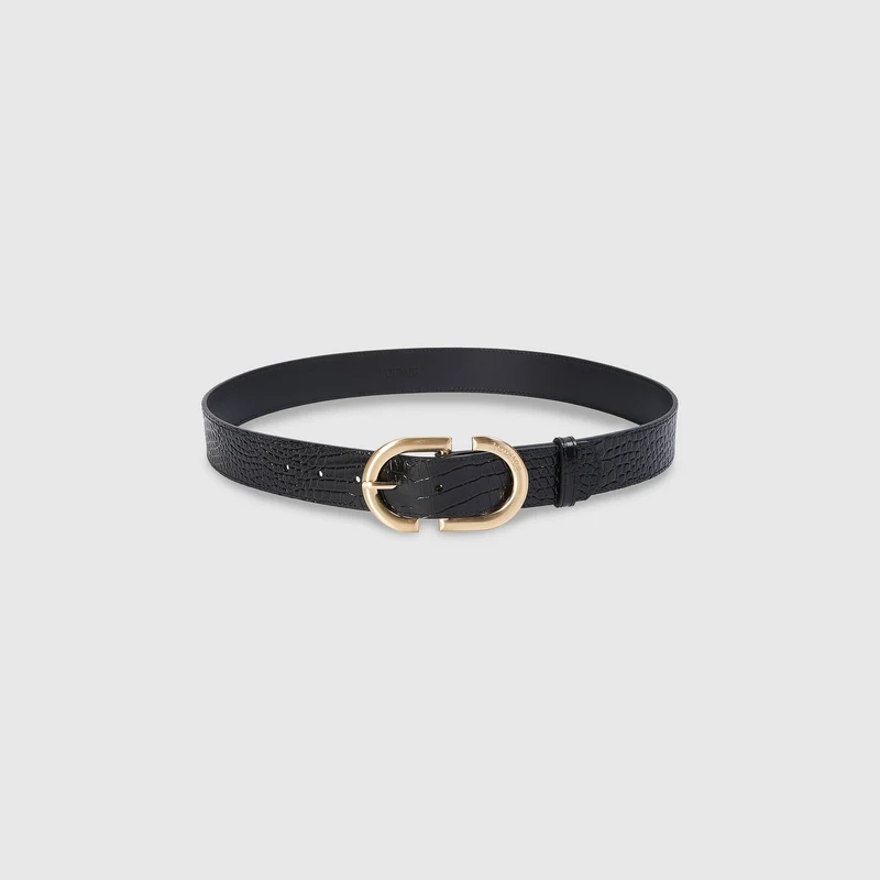 Ceinture à boucle - Noir