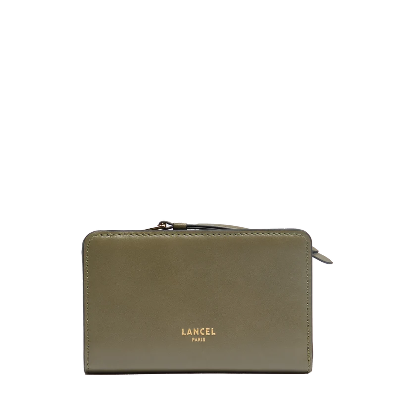 RECTANGULAR ZIP COMPACT WALLET