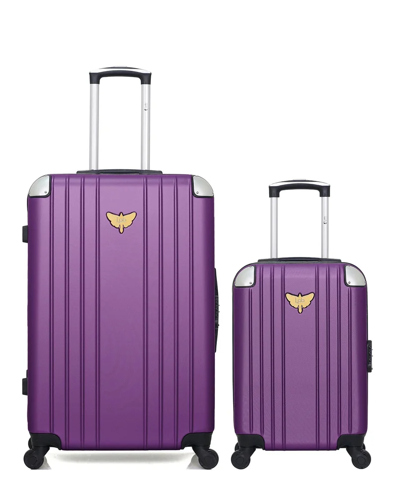 Lot de 2 Valises Rigides Grand Format et Cabine XS AMELIE-A