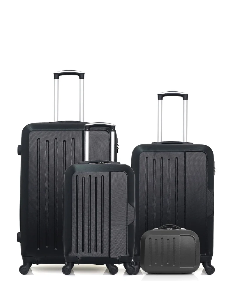 HERO - LOT DE 4 - Valises grand format, weekend, cabine et vanity VESUVIO