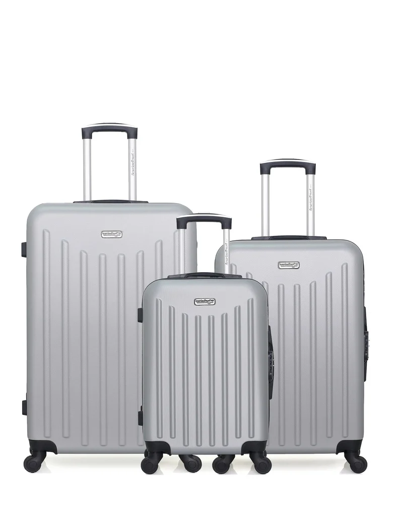 Lot de 3 Valises Rigides Grand Format, Taille Moyenne et Cabine BROOKLYN