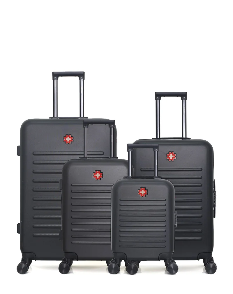 Lot de 4 Valises Rigides Grand Format, Taille Moyenne, Cabine et Cabine XXS WIL
