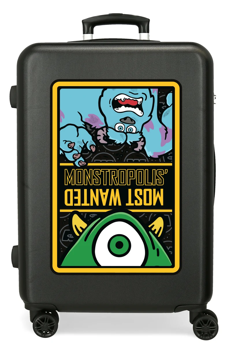 TROLLEY ABS 65CM.4R.C/EXP. MONSTERS MONSTROPOLIS NEGRO