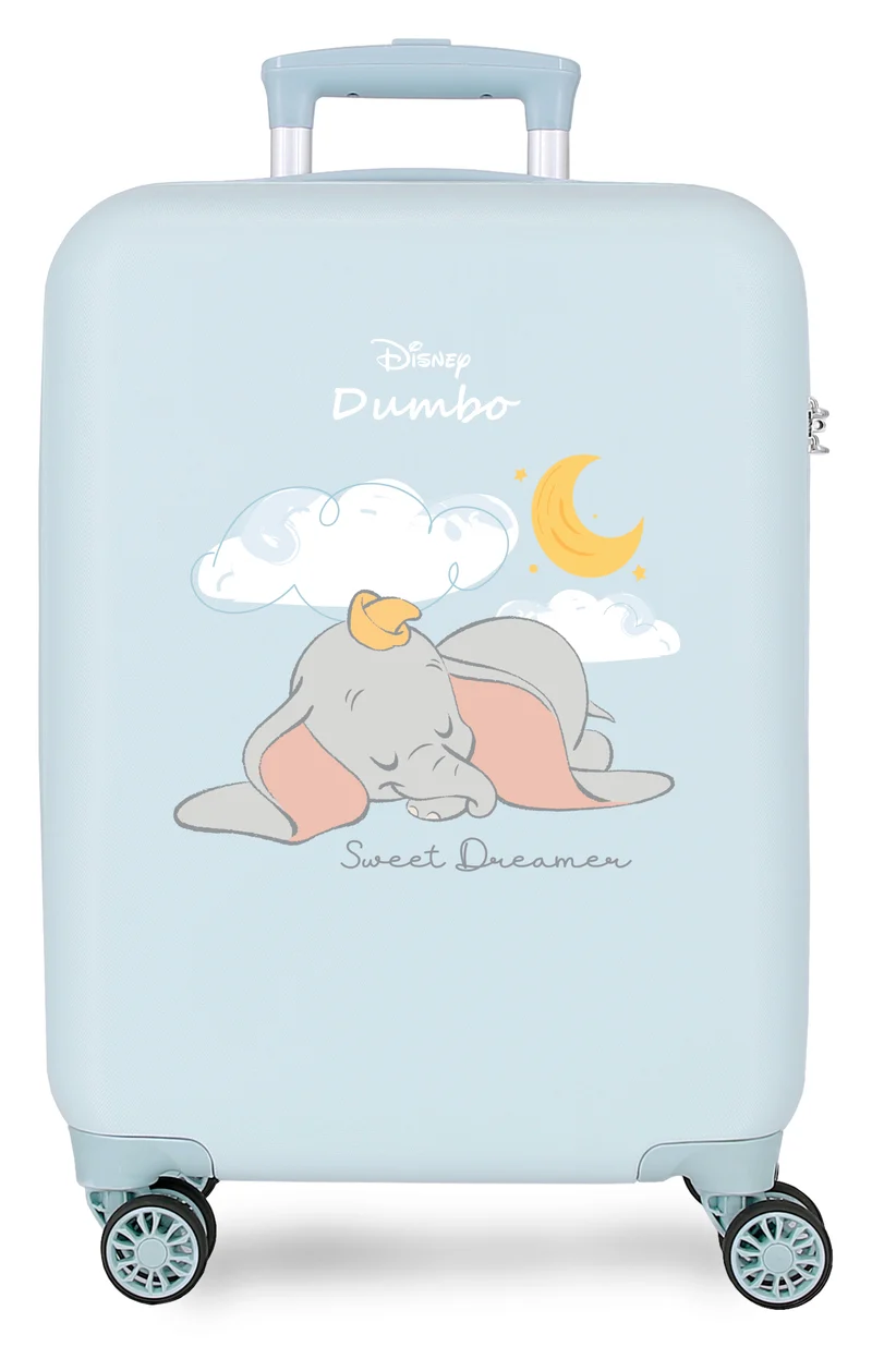 TROLLEY ABS 55CM.4R. DUMBO SWEET DREAMS AZUL CLARO