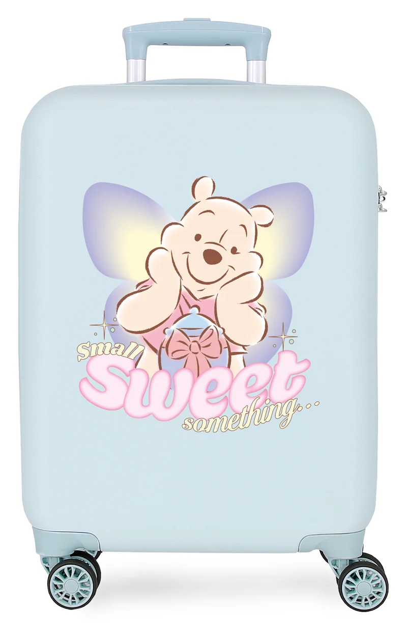 TROLLEY ABS 55CM.4R. POOH SWEET MOMENTS AZUL CLARO