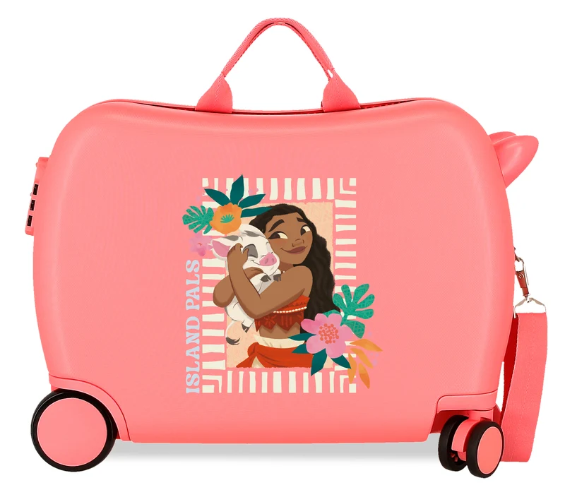 MALETA INF.ABS 4R.(2 MULTI.) 50CM. VAIANA ISLAND PALS CORAL