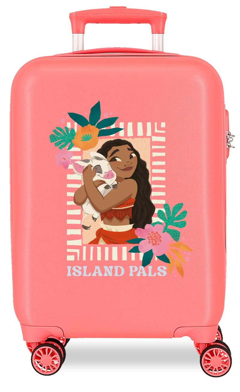 TROLLEY ABS 50CM.4R. VAIANA ISLAND PALS CORAL