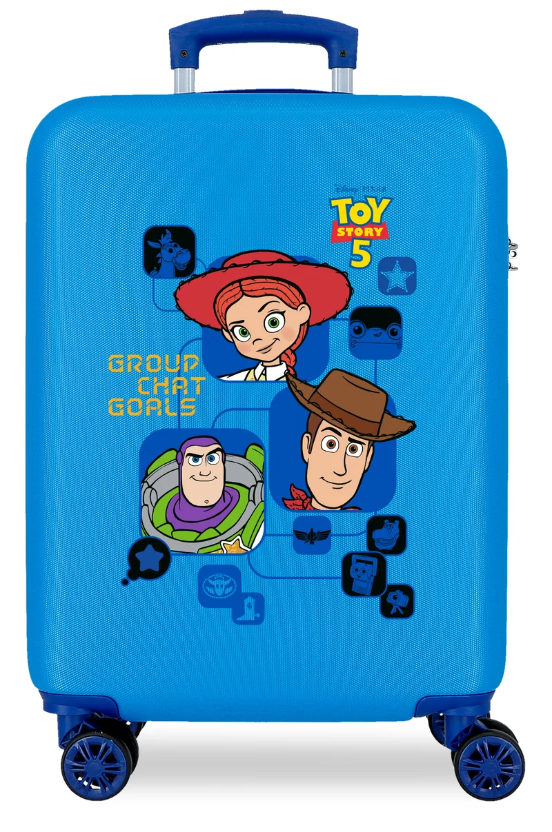 TROLLEY ABS 55CM.4R. TOY STORY GROUP CHAT GOALS AZULON