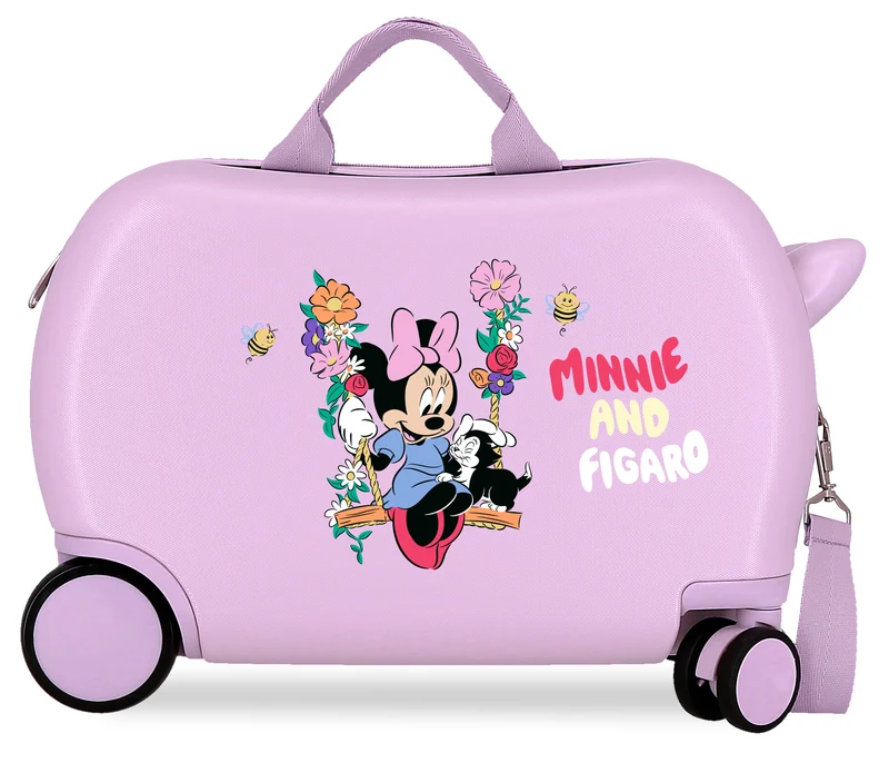 MALETA INF.ABS 4R.(2 MULTI.) 45CM. MINNIE AND FIGARO LILA