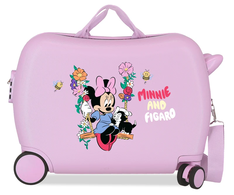 MALETA INF.ABS 4R.(2 MULTI.) 50CM. MINNIE AND FIGARO LILA
