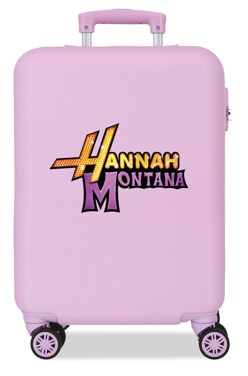 TROLLEY ABS 55CM.4R. HANNA MONTANA LILA