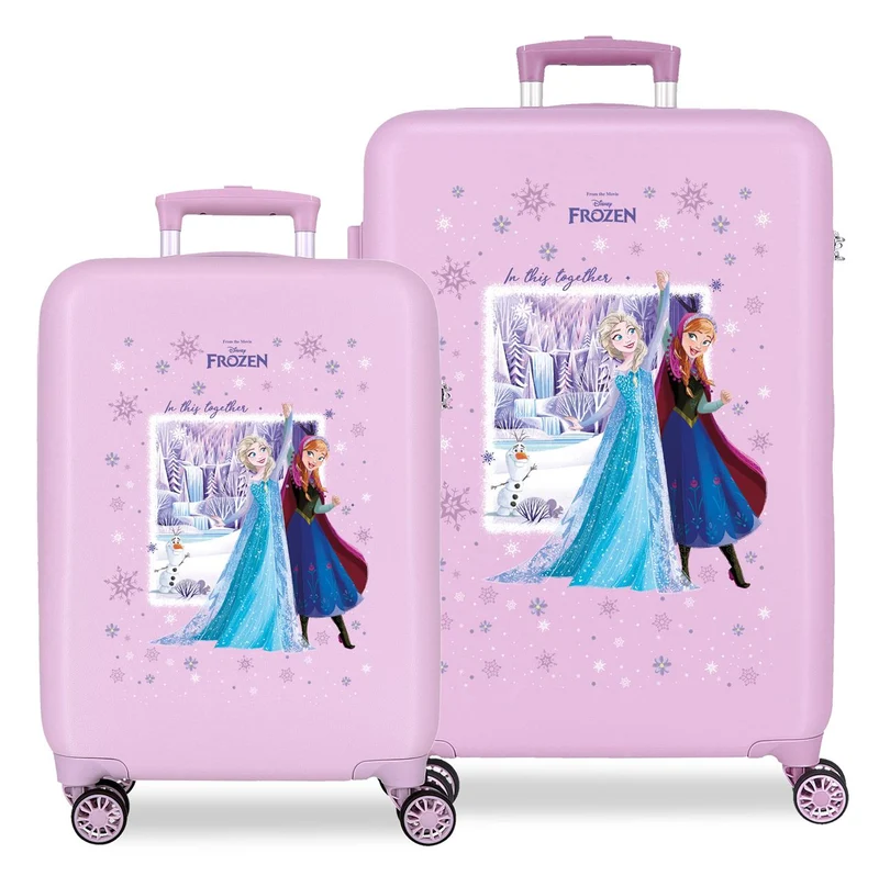 4331411 SET/2 TROLLEY ABS 55-65CM. 4R. FROZEN IN THIS TOGETH