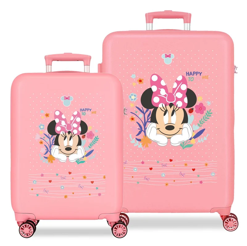 4321411 SET/2 TROLLEY ABS 55-65CM. 4R. MINNIE HAPPY TO BE ME