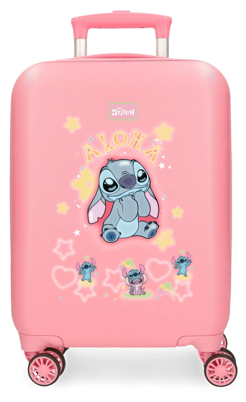 4351311 TROLLEY ABS 50 CM. 4R. STITCH YOU&ME ROSA