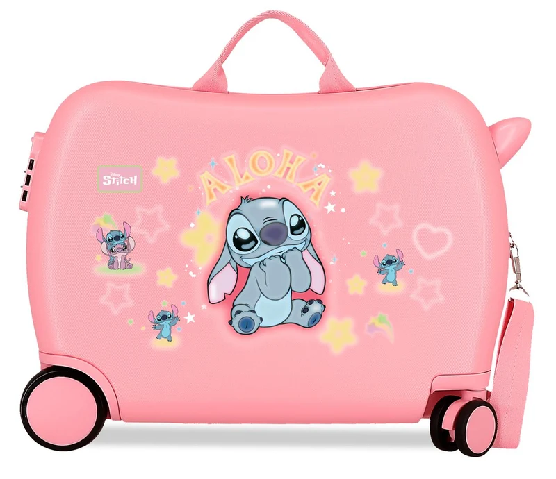 4359811 MALETA INF.ABS 4R.(2 MULTI.) 50CM. STITCH YOU&ME ROS