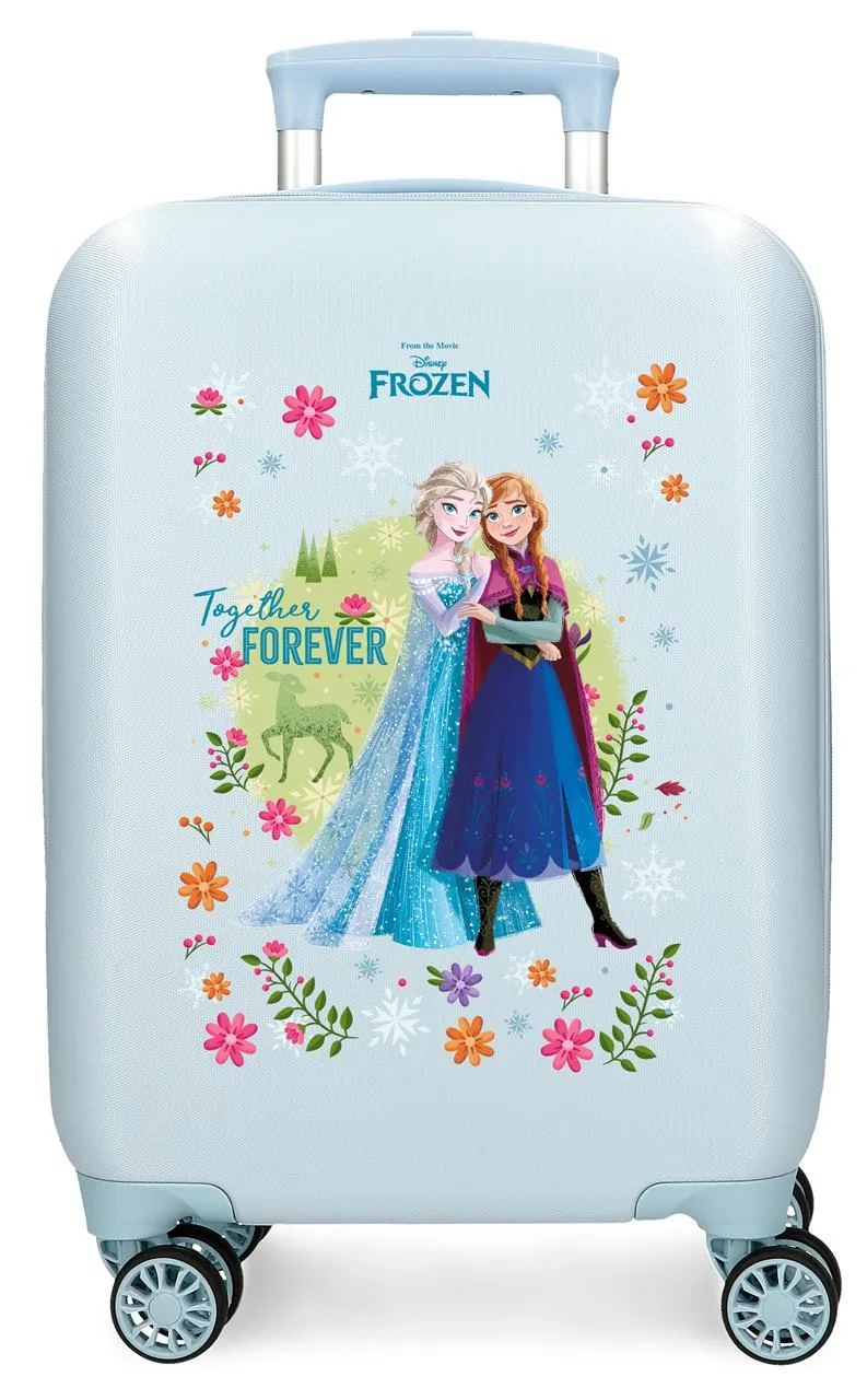 4341311 TROLLEY ABS 50 CM. 4R. FROZEN FOREVER AZUL CLARO