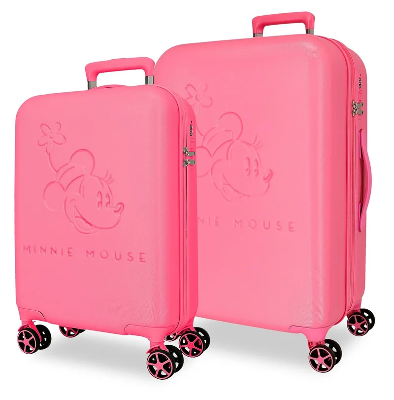 5569521 SET/2 TROLLEY ABS 55-65CM. 4R. TRAVELING WITH MINNIE