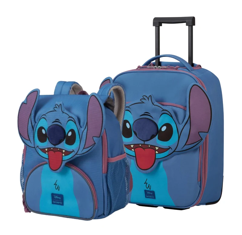 SAMSONITE pack maleta upright + mochila S SAMMIES DISNEY STITCH
