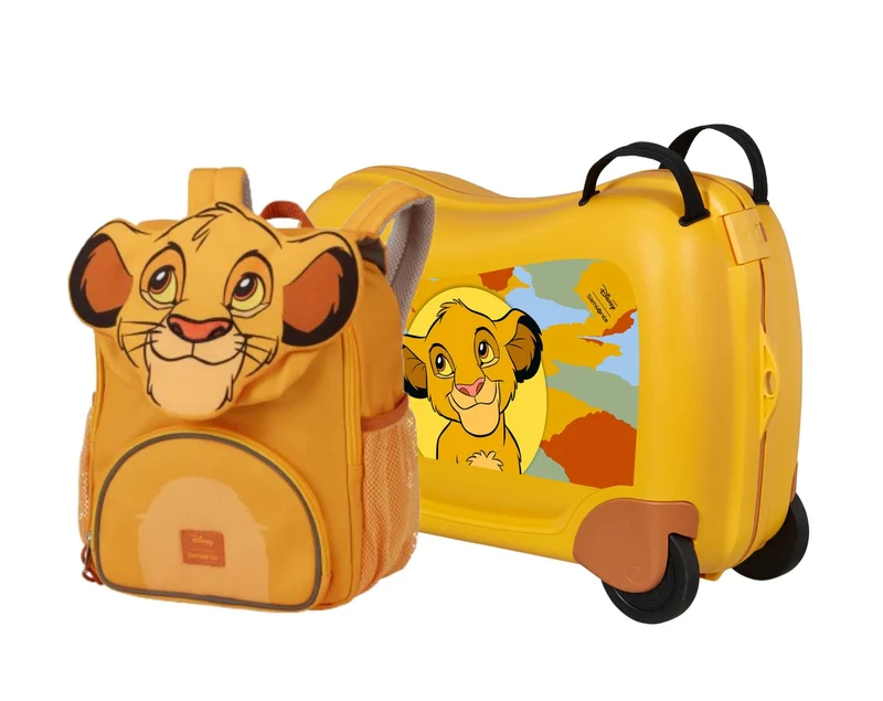 SAMSONITE pack mochila infantil SAMMIES DISNEY + correpasillos DREAM2GO SIMBA