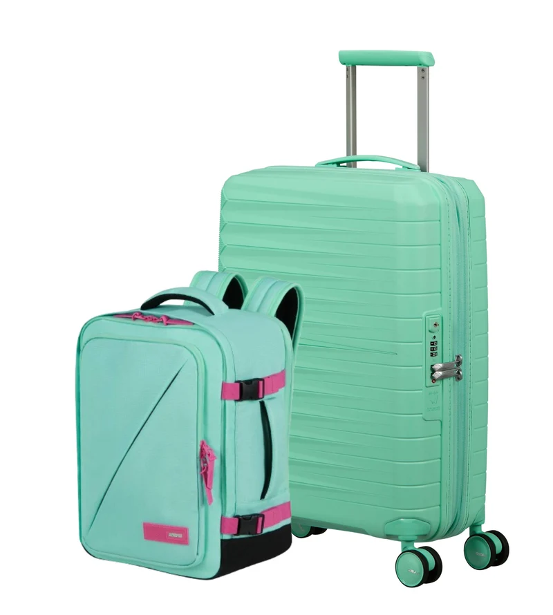AMERICAN TOURISTER pack maleta de cabina FASTFORWARD + mochila TAKE2CABIN MS