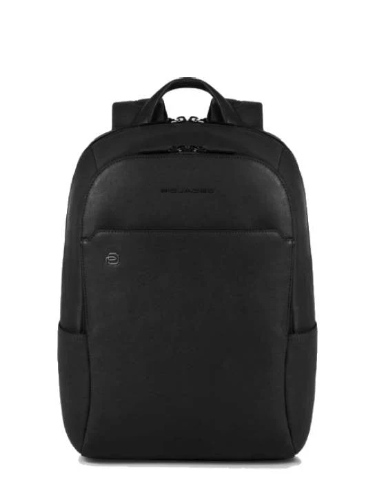 PIQUADRO MOCHILA PEQUEÑA PARA PORTÁTIL E IPAD® BLACK SQUARE