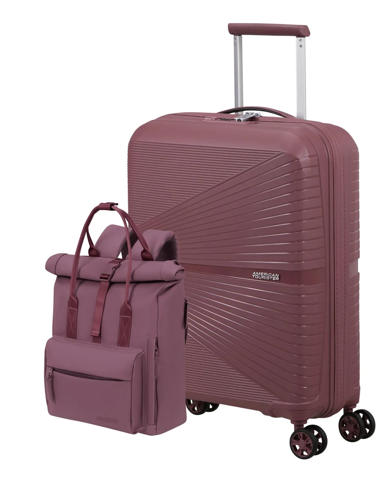 AMERICAN TOURISTER set maleta de cabina 55cm AIRCONIC + mochila 17L URBAN GROOVE
