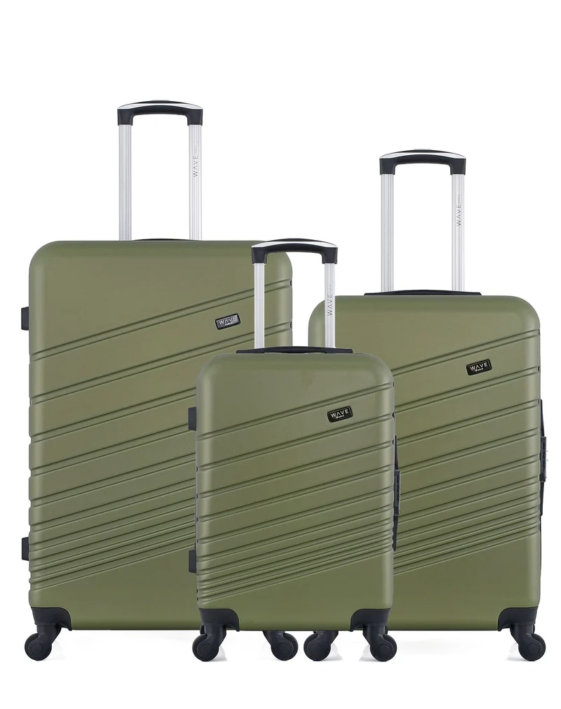 Lot de 3 Valises Rigides Grand Format, Taille Moyenne et Cabine TIGRE