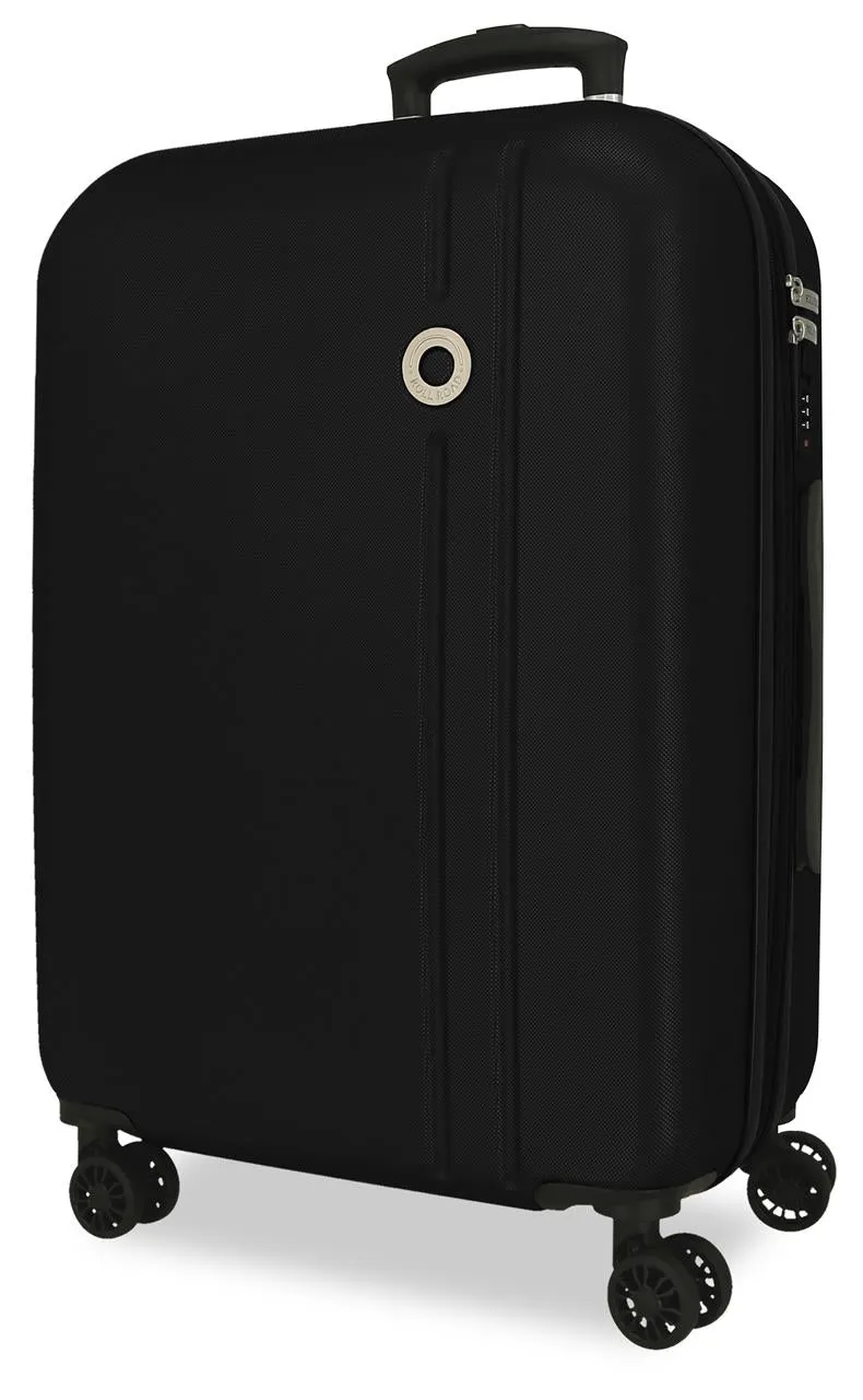5428821 TROLLEY ABS 65CM. C/EXP. 4R. RR MENORCA NEGRO