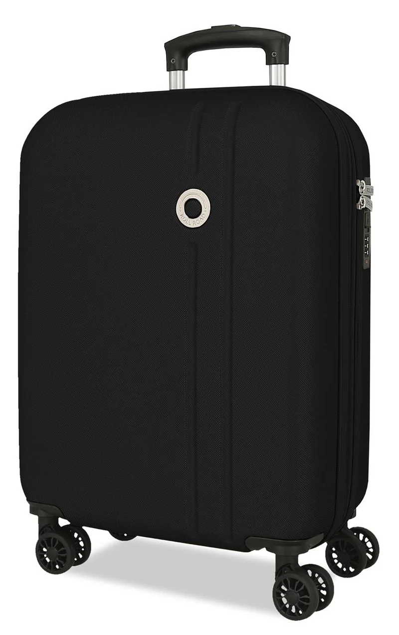 5428621 TROLLEY ABS 55CM. C/EXP. 4R. RR MENORCA NEGRO