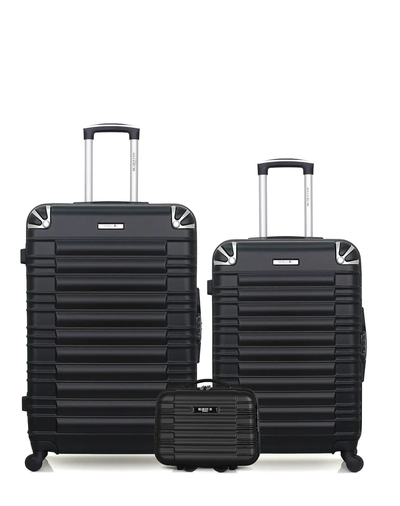 Lot de 3 Valises Rigides Grand Format, Taille Moyenne et Vanity LIMA