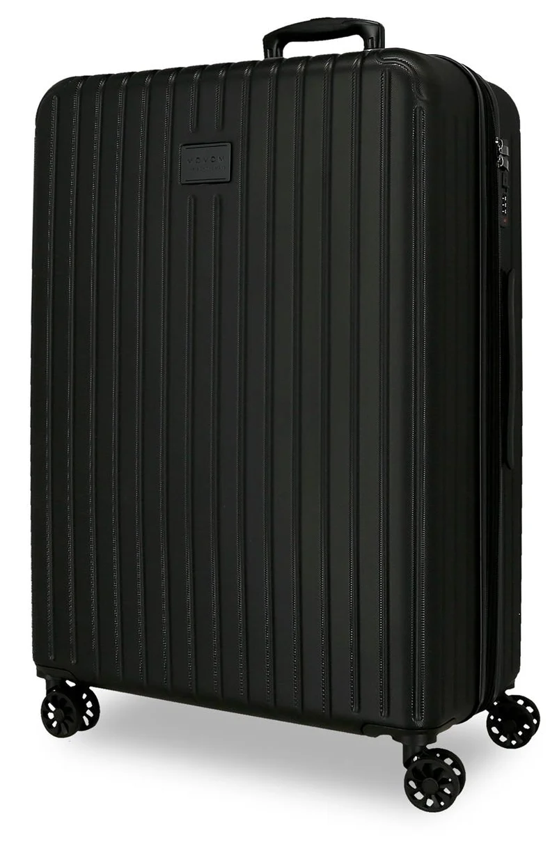5559220 TROLLEY ABS 68CM. C/EXP. 4R. MOVOM TIMBER NEGRO