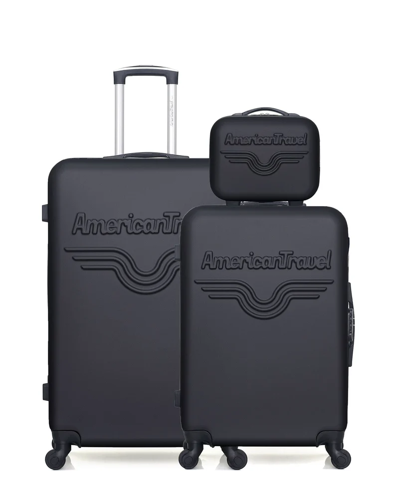 Lot de 3 - Valise grand format, valise weekend et vanity CHELSEA