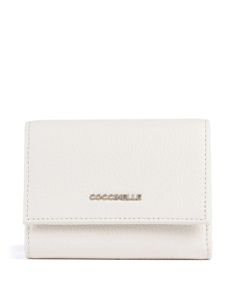 Coccinelle Metallic Soft Portefeuille pearl