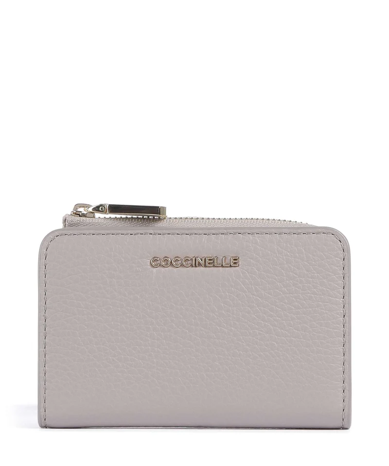 Coccinelle Metallic Soft Portefeuille oyster