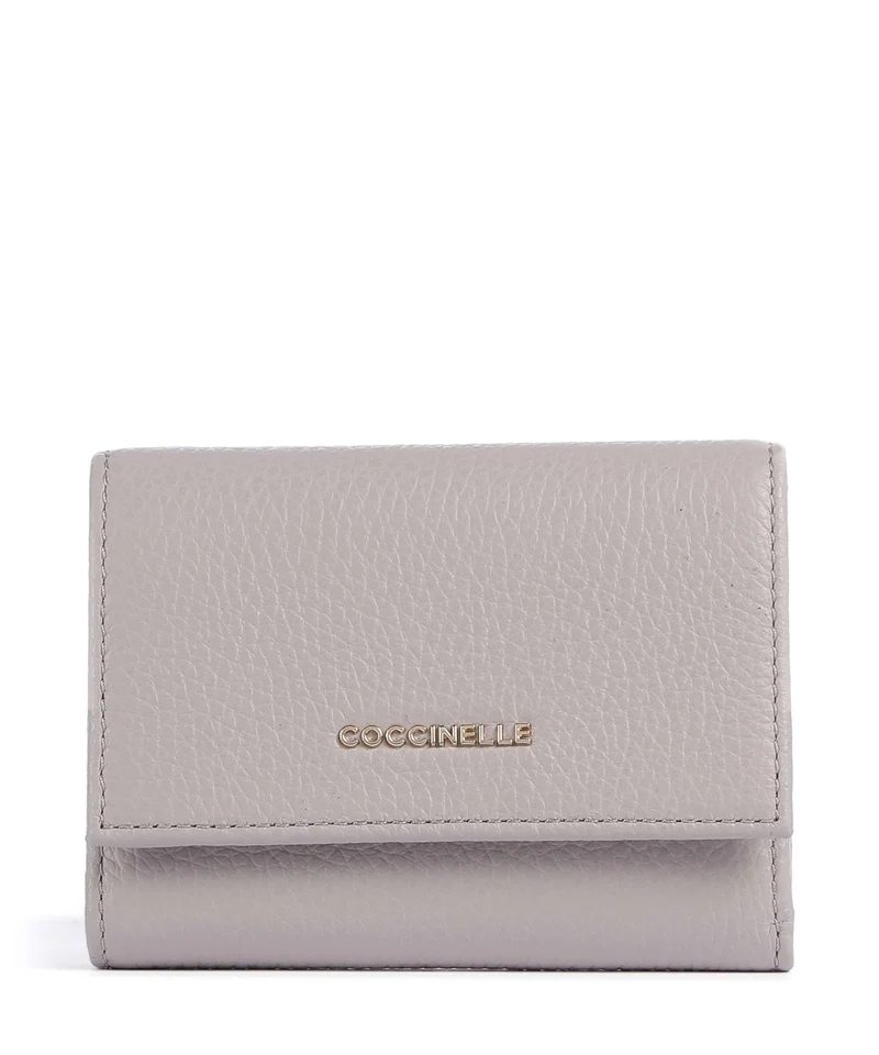 Coccinelle Metallic Soft Portefeuille oyster