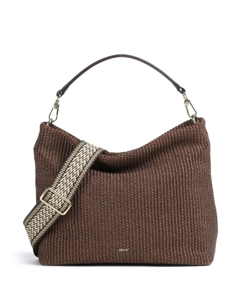 Abro Raffia Kaia Sac fourre-tout wood