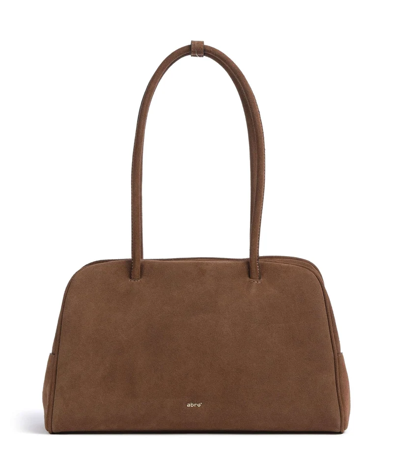 Abro Suede Amara Sac porté épaule wood