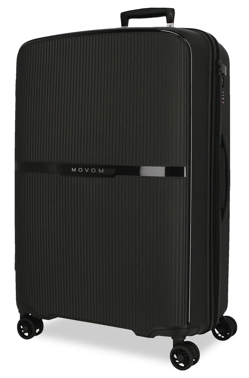 5518721 TROLLEY PP. 76CM. C/EXP. 4R. MOVOM MOON NEGRO