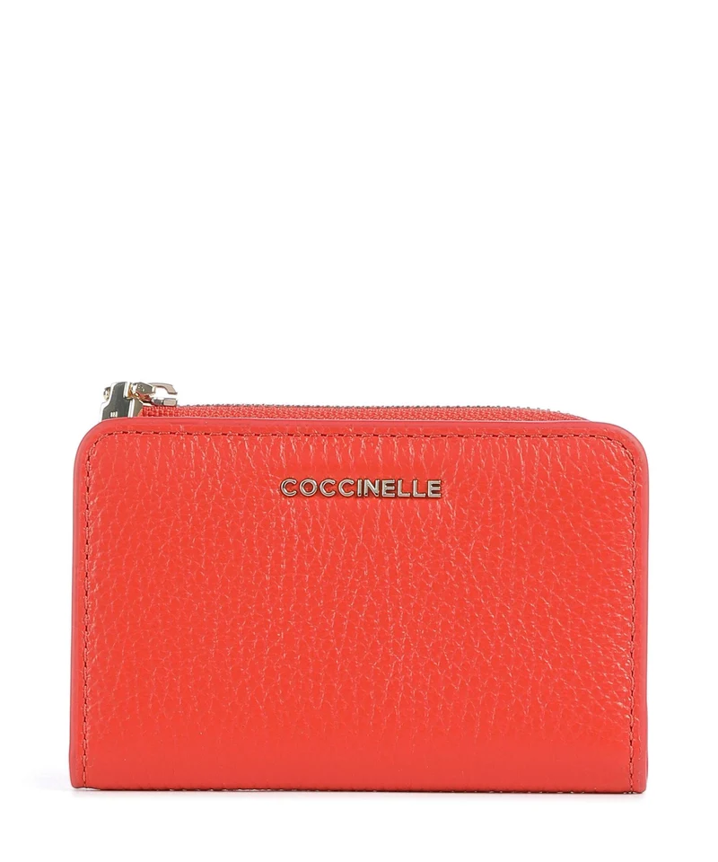 Coccinelle Metallic Soft Portefeuille gazpacho