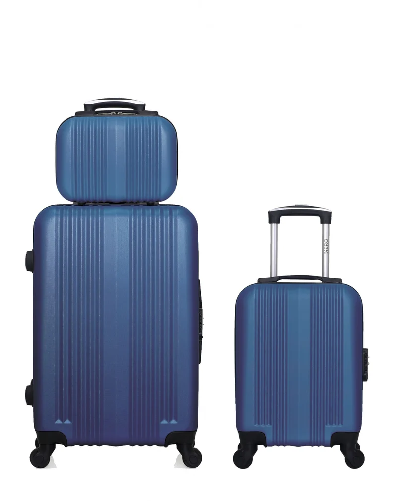 Lot de 3 valises Weekend, Cabine XXS et Vanity LIPARI