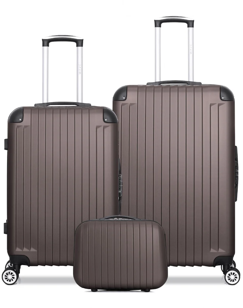 Lot de 3 Valises Grand Format, Weekend et Vanity TAGE