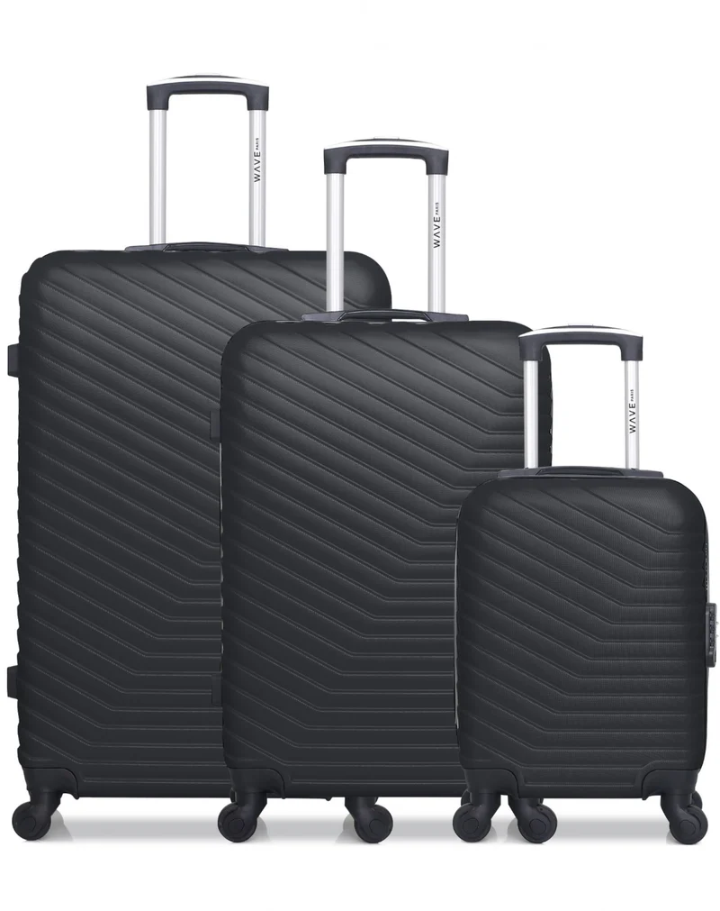 Lot de 3 Valises Grand Format, Weekend et Cabine XXS LENA