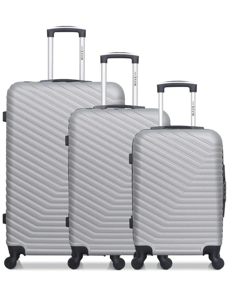 Lot de 3 valises Grand Format, Weekend et Cabine LENA
