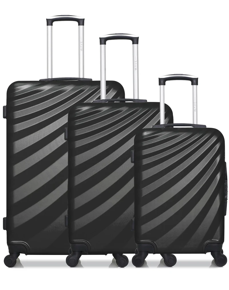 Lot de 3 valises Grand Format, Weekend et Cabine DANUBE