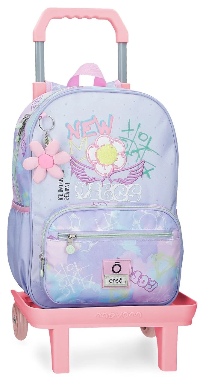 97924T1 MOCHILA ADAP. 38CM. C/CARRO. ENSO NEW VIBES