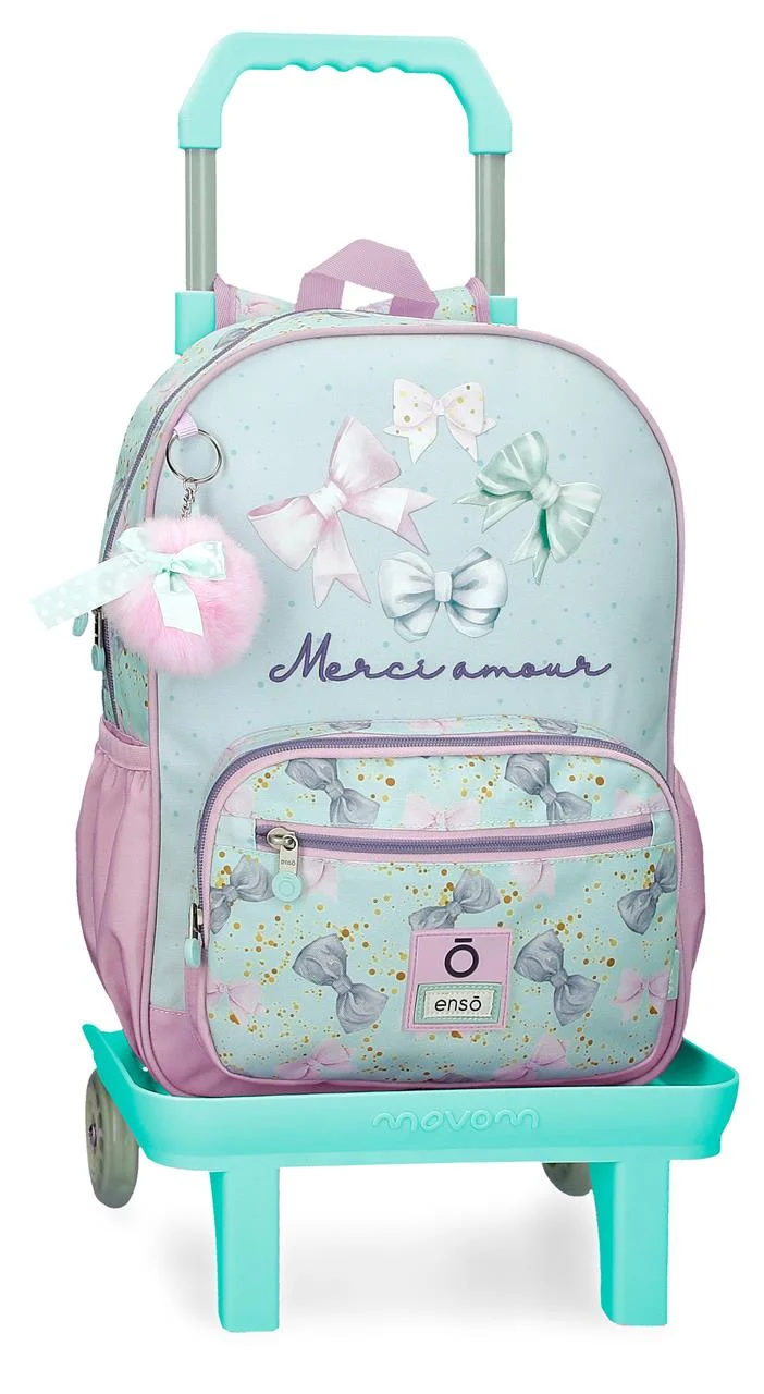 97624T1 MOCHILA ADAP. 38CM. C/CARRO. ENSO MERCI AMOUR