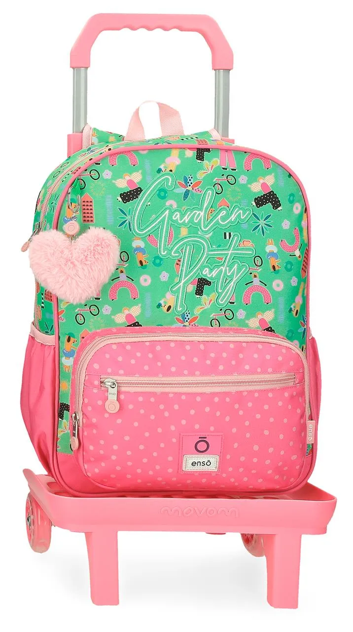 96624T1 MOCHILA ADAP. 38CM. C/CARRO. ENSO GARDEN PARTY